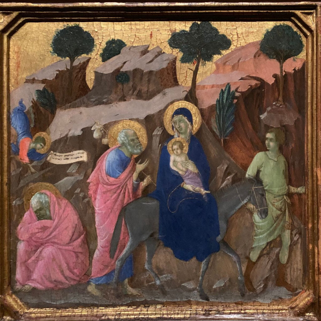 Duccio di Buoninsegna, Fuga in Egitto, Siena, Museo dell'Opera del Duomo (1308-11)